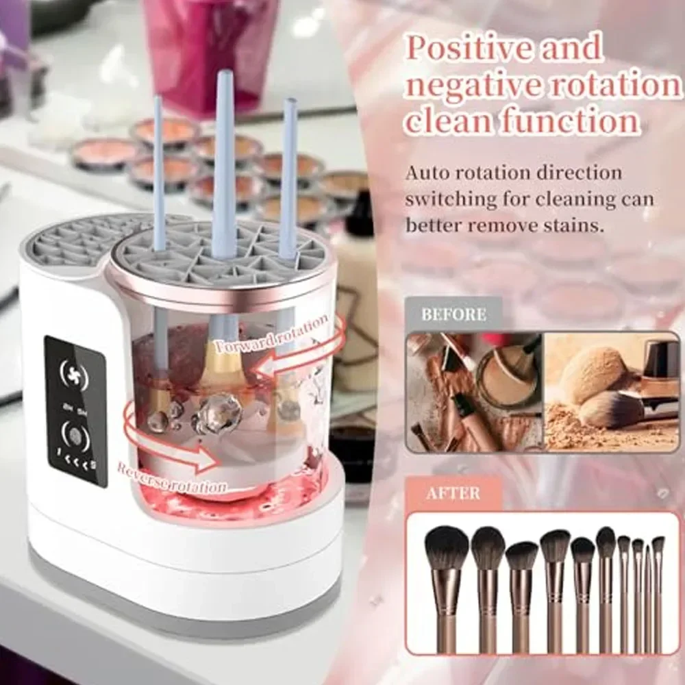 

Valentine's Day gift a ladies' exclusive electric makeup brush cleaner a cleaning tool for makeup brushes and foundation
