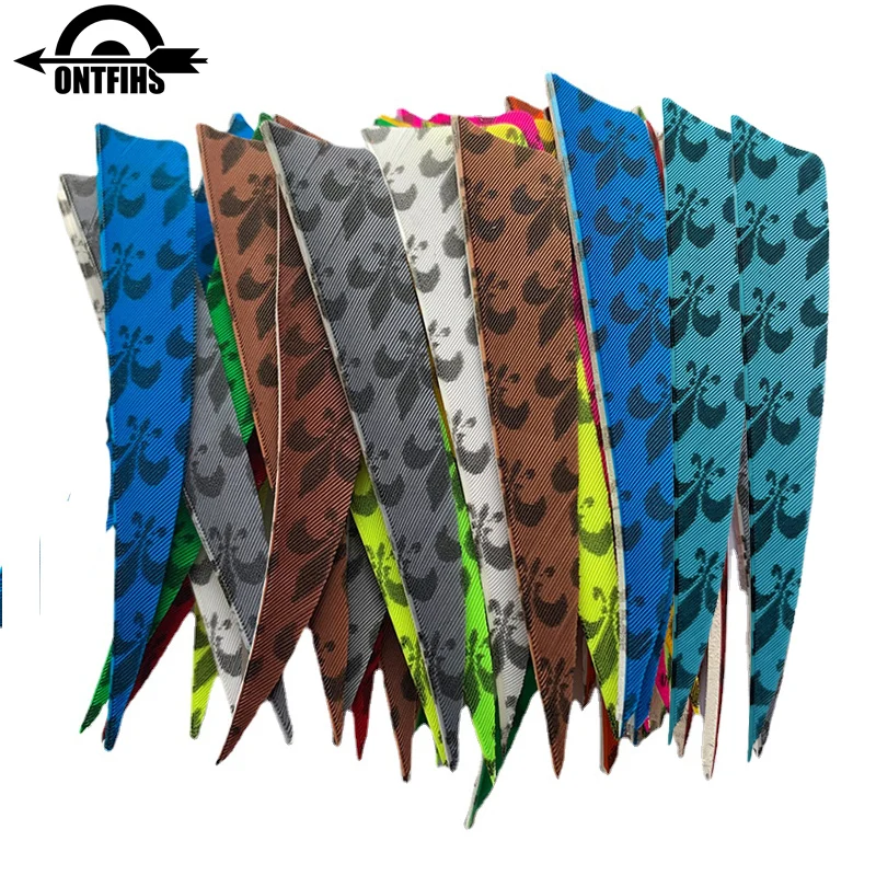 Asa Direita Escudo Seta Fletchings, Caça Acessórios, Penas Padrão Especial, 4 Polegada, 24 pcs