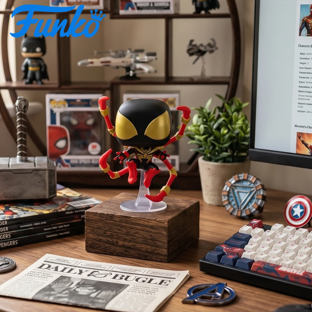 Funko Pop - Marvel: Spider-Man - # 1448-Modelo de exhibición para coleccionistas, regalo creativo de figuritas, adorno de escritorio