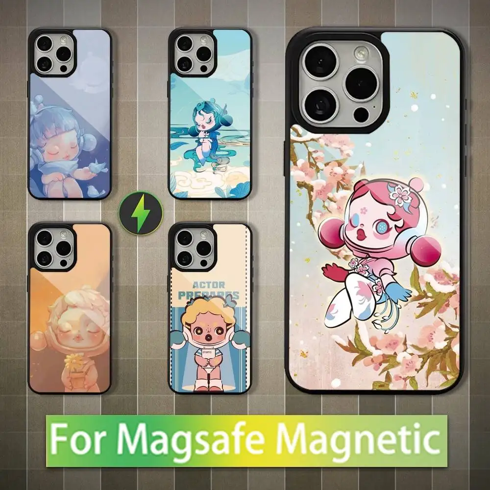 

Cute S-SkullPanda Hot Phone Case For iPhone 16,15,14,13,12,11,Pro,Max,Plus,Mini,Magsafe,Magnetic Wireless Charging Case
