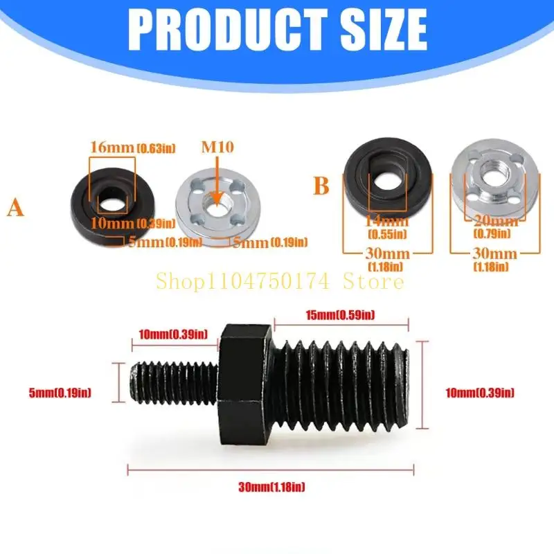 3Inch Miniature Angled Grinder Adapter Shaft Extension Rod Carbon Steel Universal Suitable For Multiple Tool Connection Top Sale