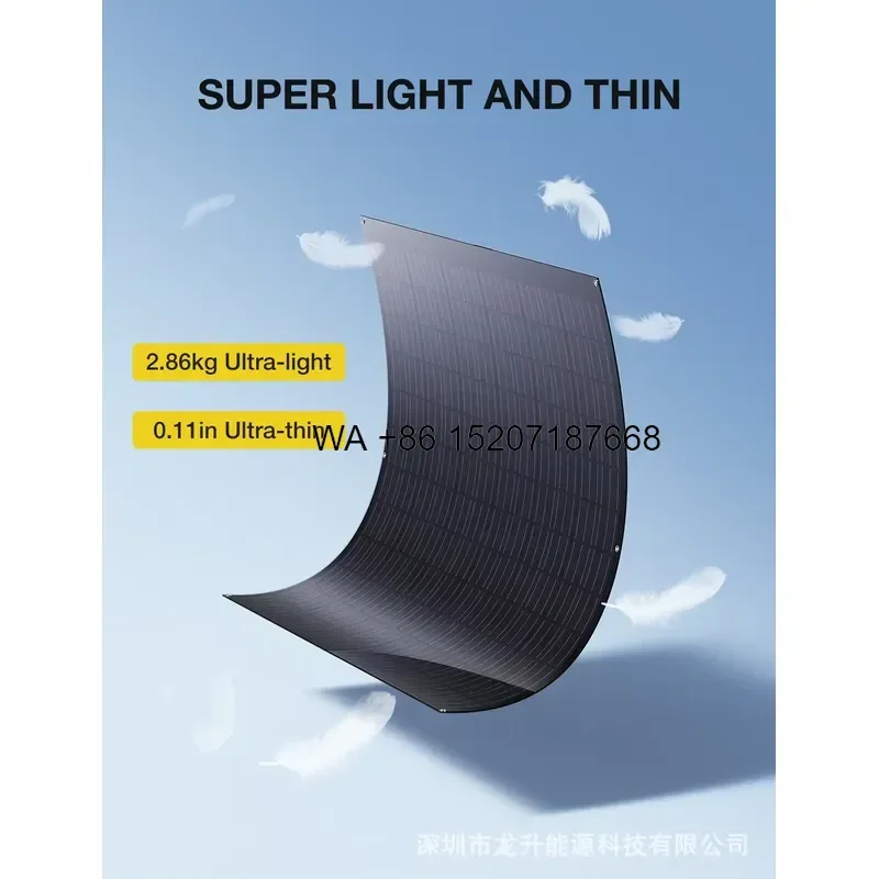 Wmwmnu for Lionshee LS-PV F120 2 Pack 120W Monocrystalline Silicon Flexible Solar Panel 24V Open Circuit Voltage for Outdoor