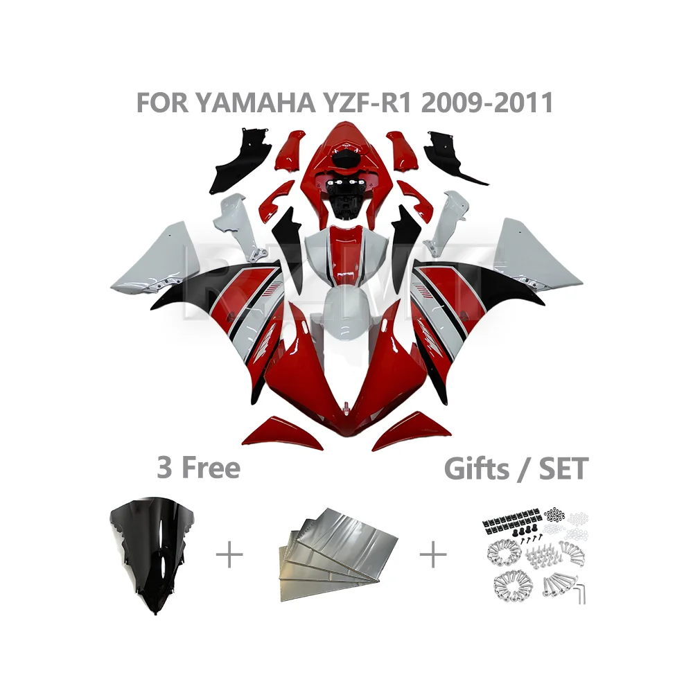 

Для YAMAHA R1 2009-2011 обтекатель мотоцикла индивидуальный полный комплект кузова YZF R1 обтекатели ABS инъекционная рама мотоцикла Y1009-107a