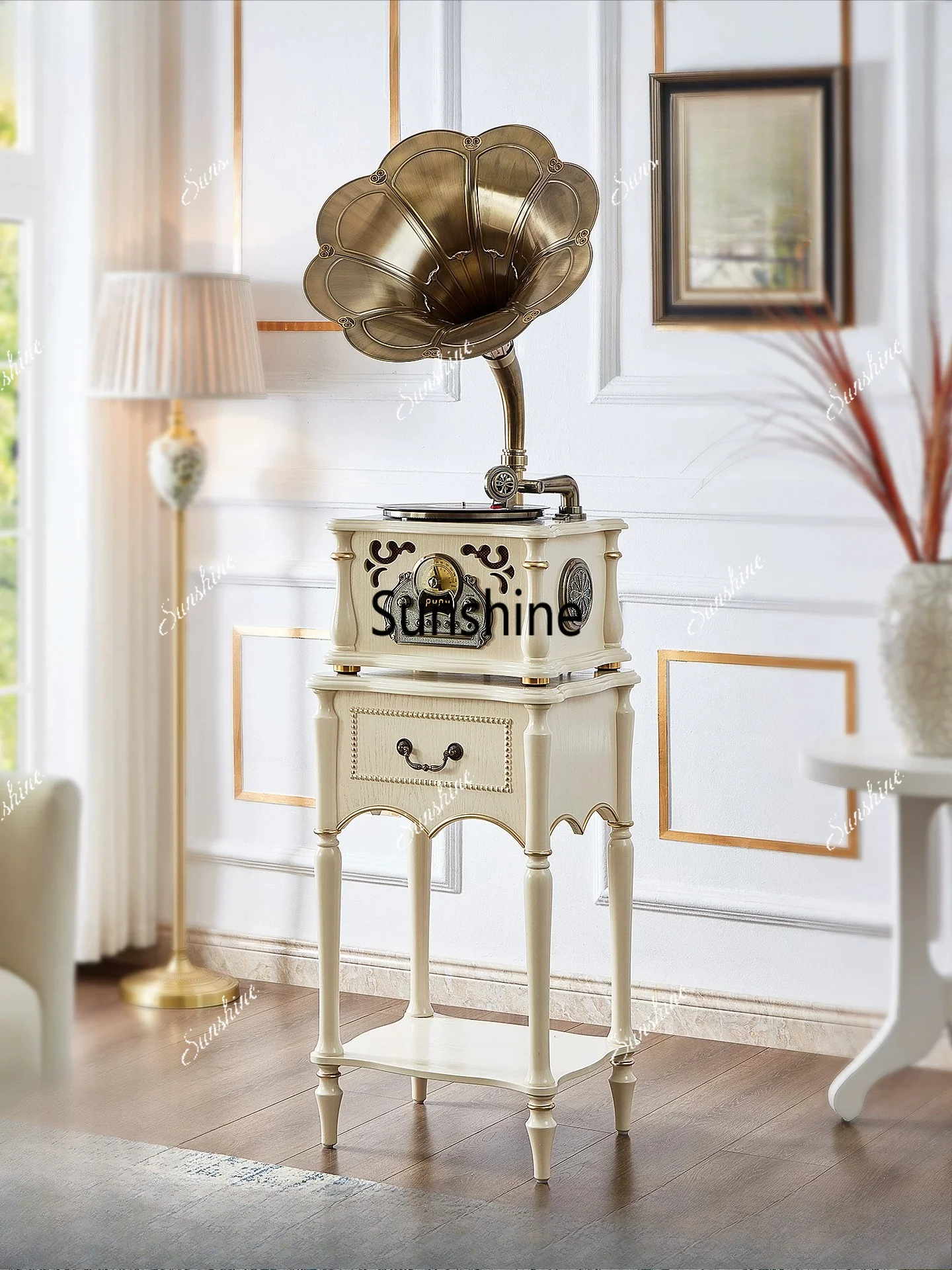 Retro audio phonograph, living room decoration ornament