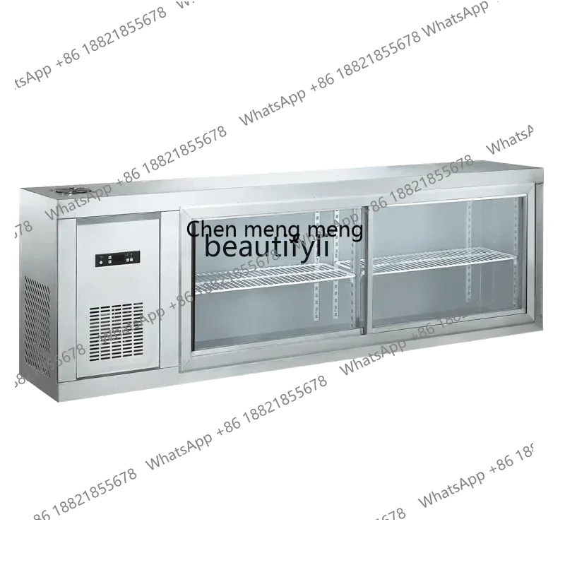 

182Q Air-cooled wall-mounted refrigerator Embedded commercial refrigerated fresh-keeping display cabinet Wall-mounted hanging ca