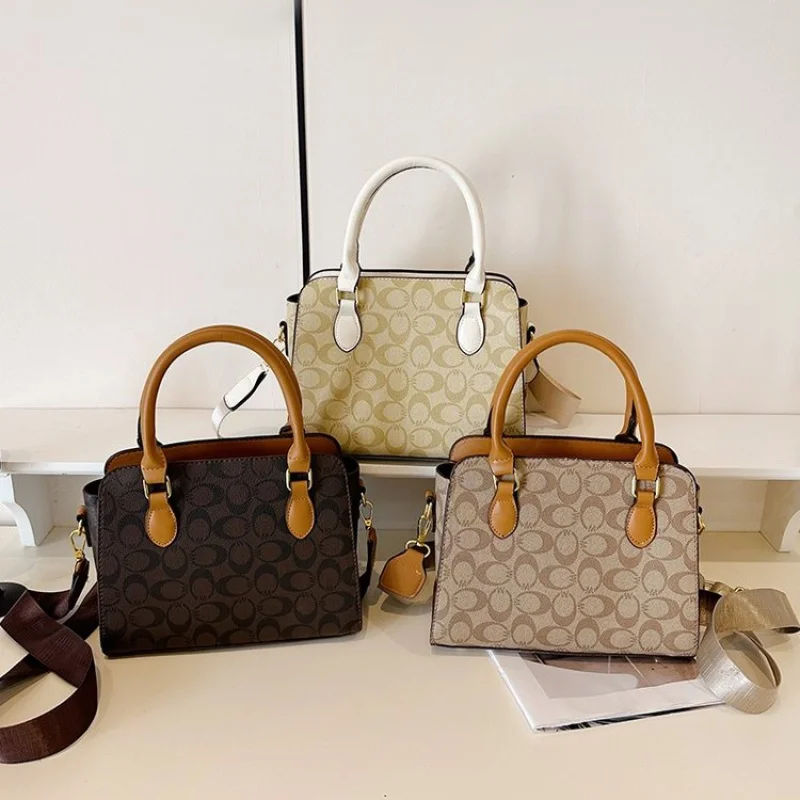 

Elegant Handbags Leather Tote Bag For Ladies, Luxury Brand Crossbody Shoulder Messenger With Adjustable Strap Comfort Fit