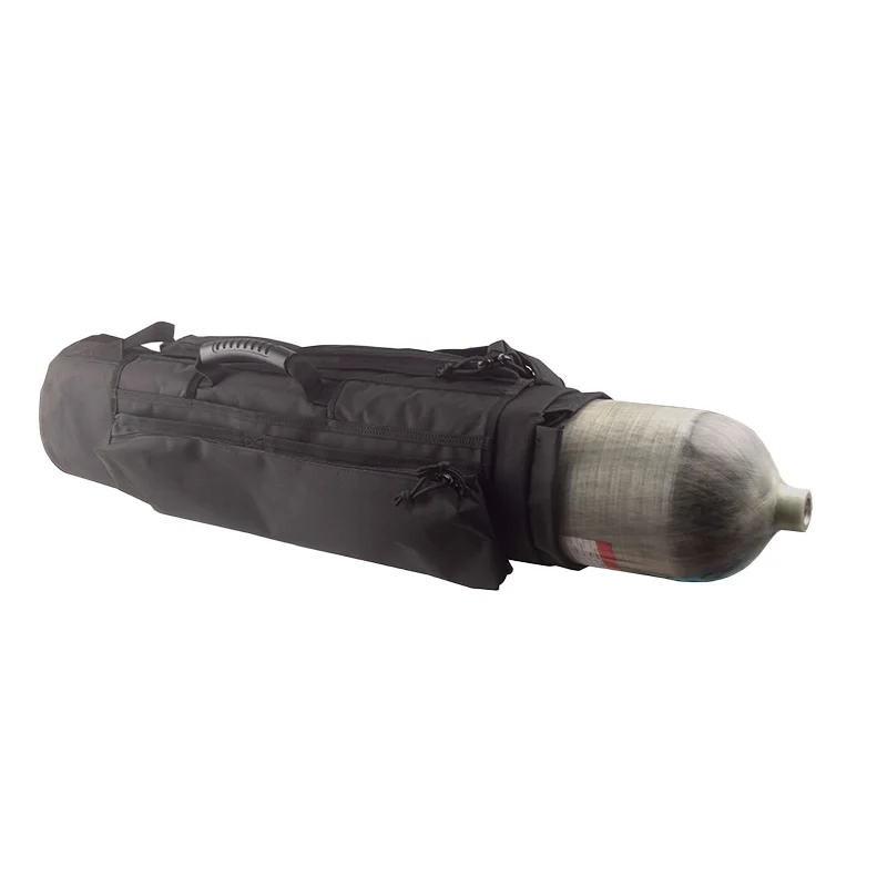 Imagem -03 - Fibra Hpa-carbon Cylinder Bolsa Pcp Black Air Tank Bolsa de Protecção Macia Paintball Acessórios Equipamento de Mergulho 6.8l 9l