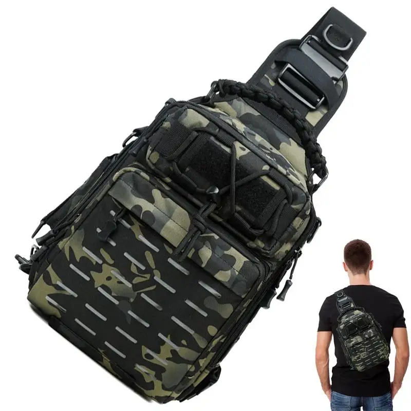 

Fishing Backpack With Rod Holder Travel Fishing Gear Bag Oxford Fabric Storage Pack Outdoor Fish Equipment For Canoeing Kayaking