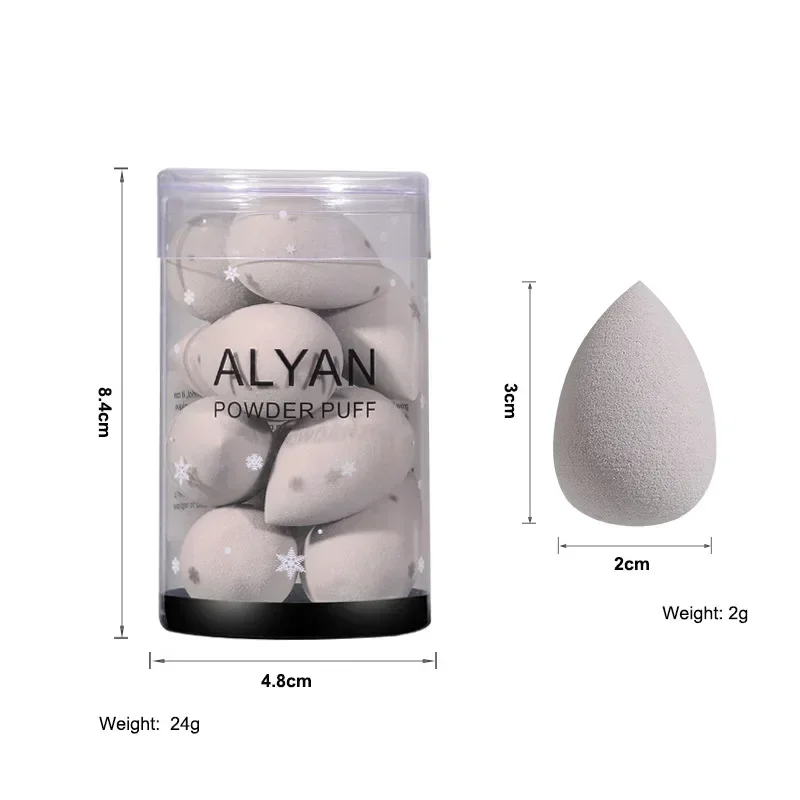 10PCS Makeup Blender Mini Beauty Egg Cylinder Wet and Dry Sponge Puff for Liquid Foundation BB Cream Beauty Makeup Accessories