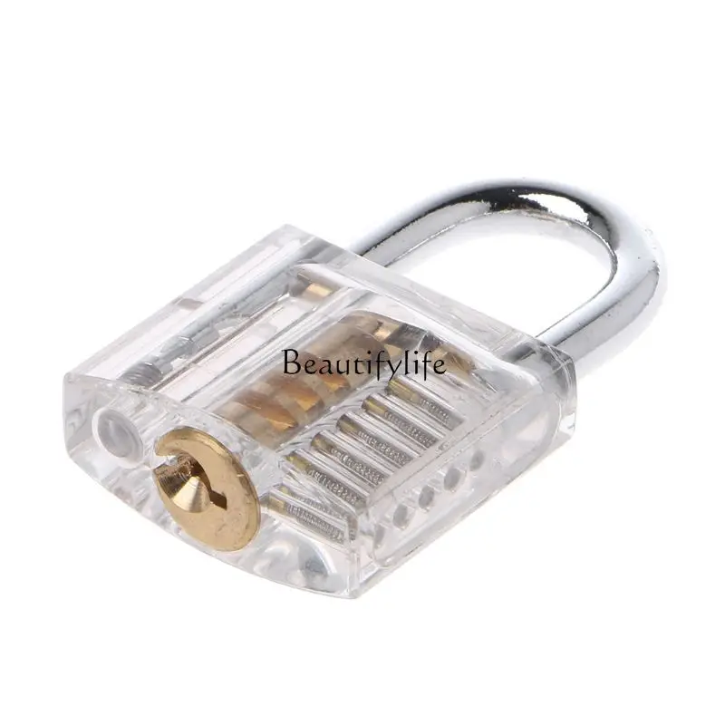 

50mm/2" Transparent Cutaway Locks Inside View Practice Padlock Visible View Lock Training Skill Locks Keyed Padlock Locksmith