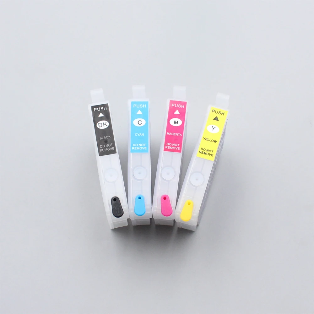 4 Colors/Set T1971 T1962 T1963 T1964 Refillable Ink Cartridge For Epson WF-2532 XP-101 XP-201 XP-204 XP-211 XP-214 XP-401 XP-411