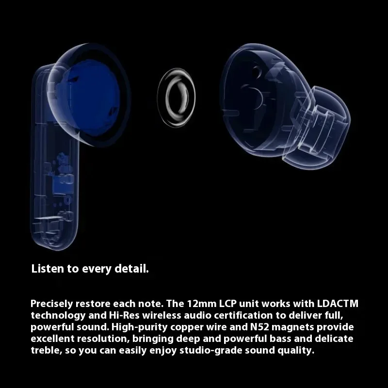 سماعة أذن CMF من Nothing Buds 2 Plus سماعة لاسلكية تعمل بالبلوتوث 50 ديسيبل هجينة نشطة للحد من الضوضاء وعمر بطارية طويل للهدايا