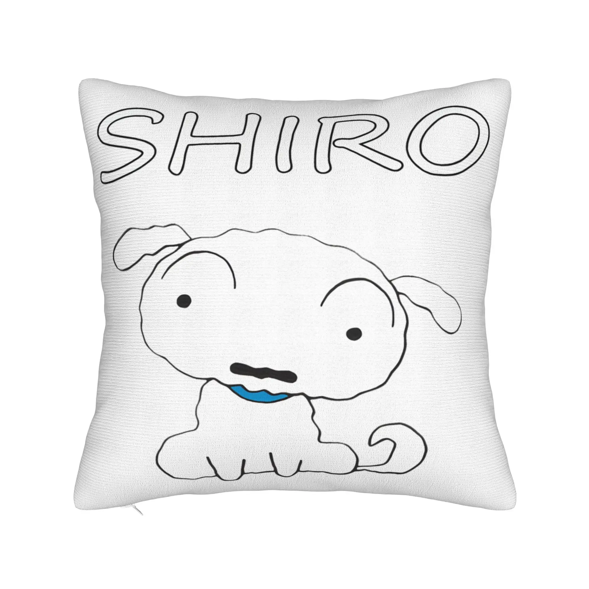 Shiro Crayons Shin-chans dog Pillowcase Printing Polyester Cushion Cover Decor  Throw Pillow Case Cover Home Drop Shipping 45X45
