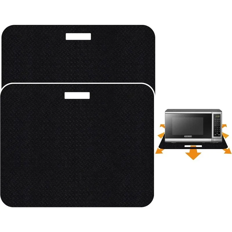 Tapis résistant à la chaleur pour friteuse à air avec fonction coulissante, 2 pièces 15*18 pouces, tapis de protection de comptoir Caddy résistant à la chaleur Compa