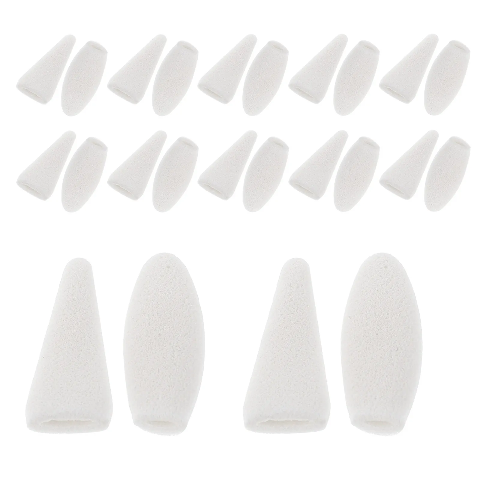 40Pcs Professional Kneading Eraser Sponge Tips Precision Sketch Eraser Refills Replacement Heads for Pencil Mark Removal