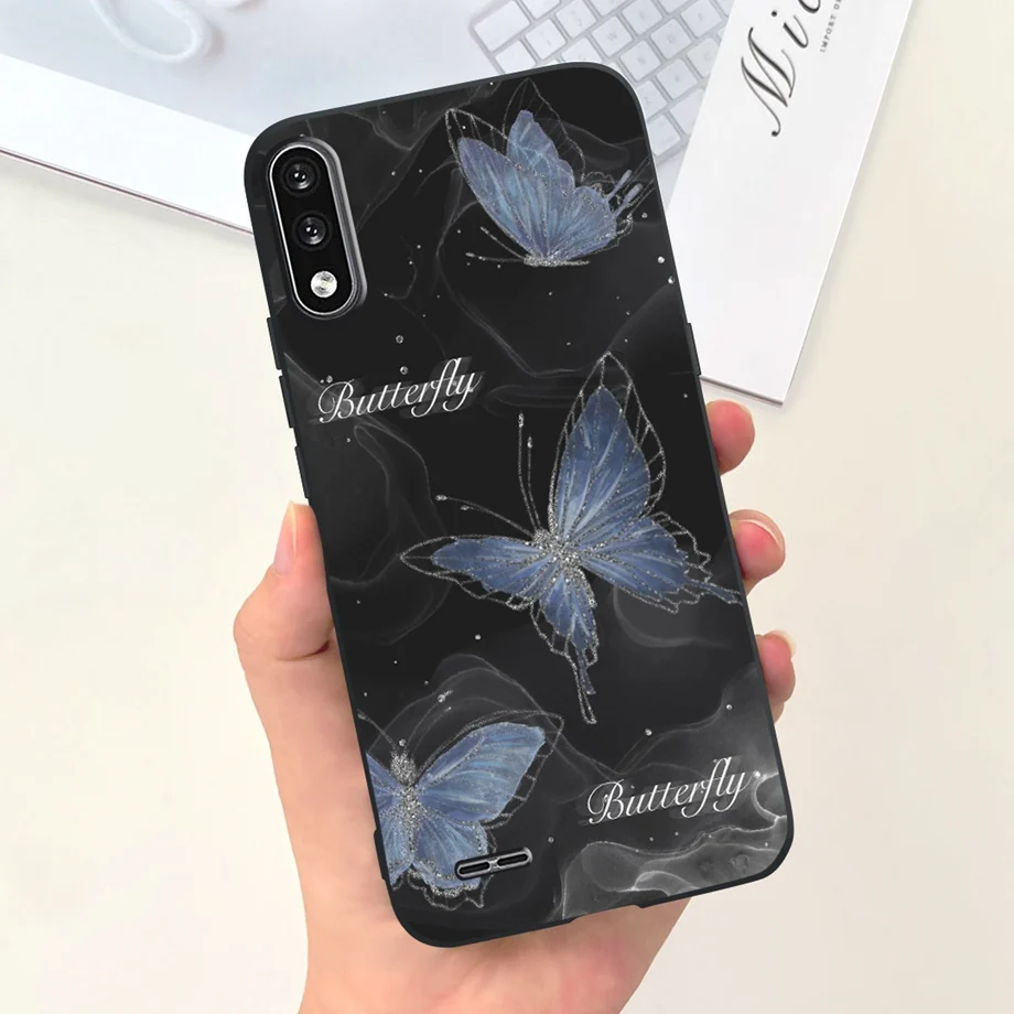 For LG K22 2020 Phone Case Back Cover Stylish Pattern Soft Liquid Silicone TPU Coque Fundas LGK22 K 22 Panda Housing