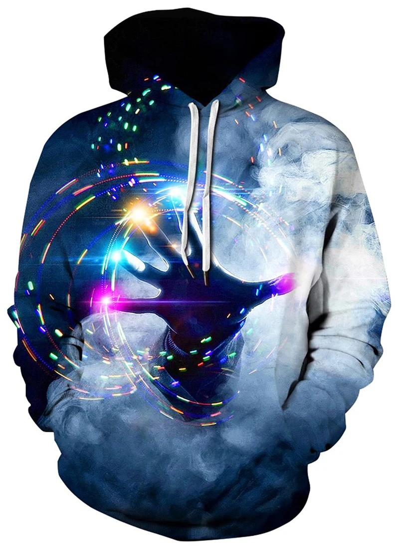 

Newest Hoodies Sweatshirt Men/Women Hooded 3D Print Geometric Autumn Winter Hoody Black Polluver Plus Size Loose Jacket Hoodie