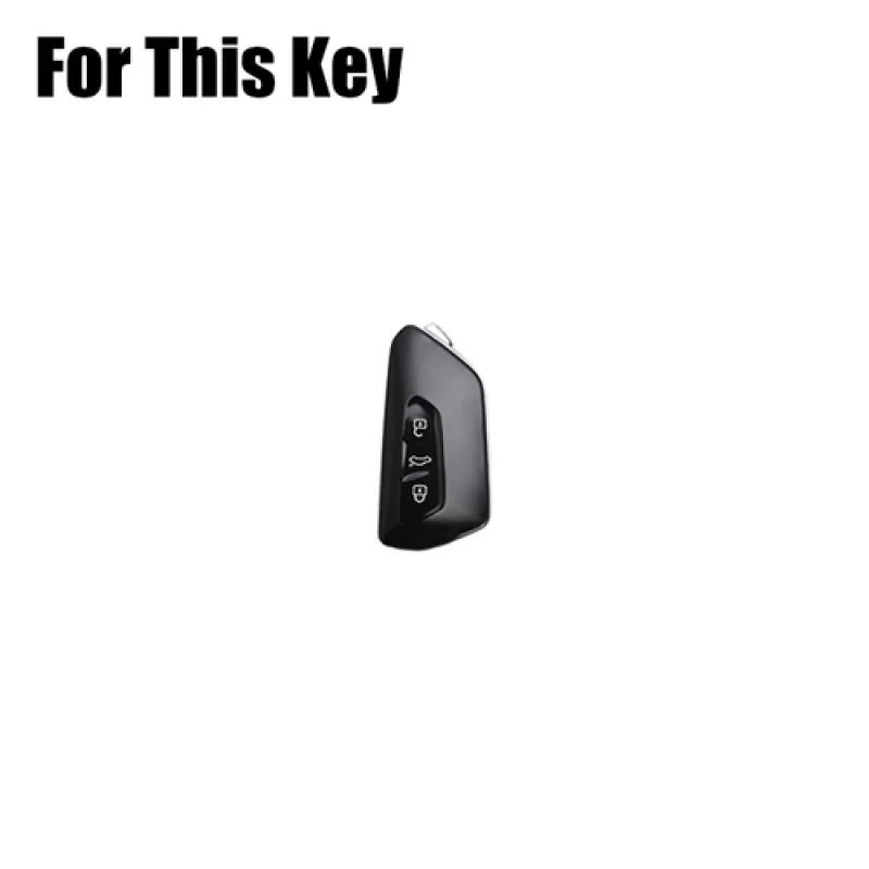 A + سبائك الزنك الجلود مفتاح السيارة فوب غطاء حقيبة لشركة فولكس فاجن جولف Tarraco ID.3 ID.4 مقعد #2