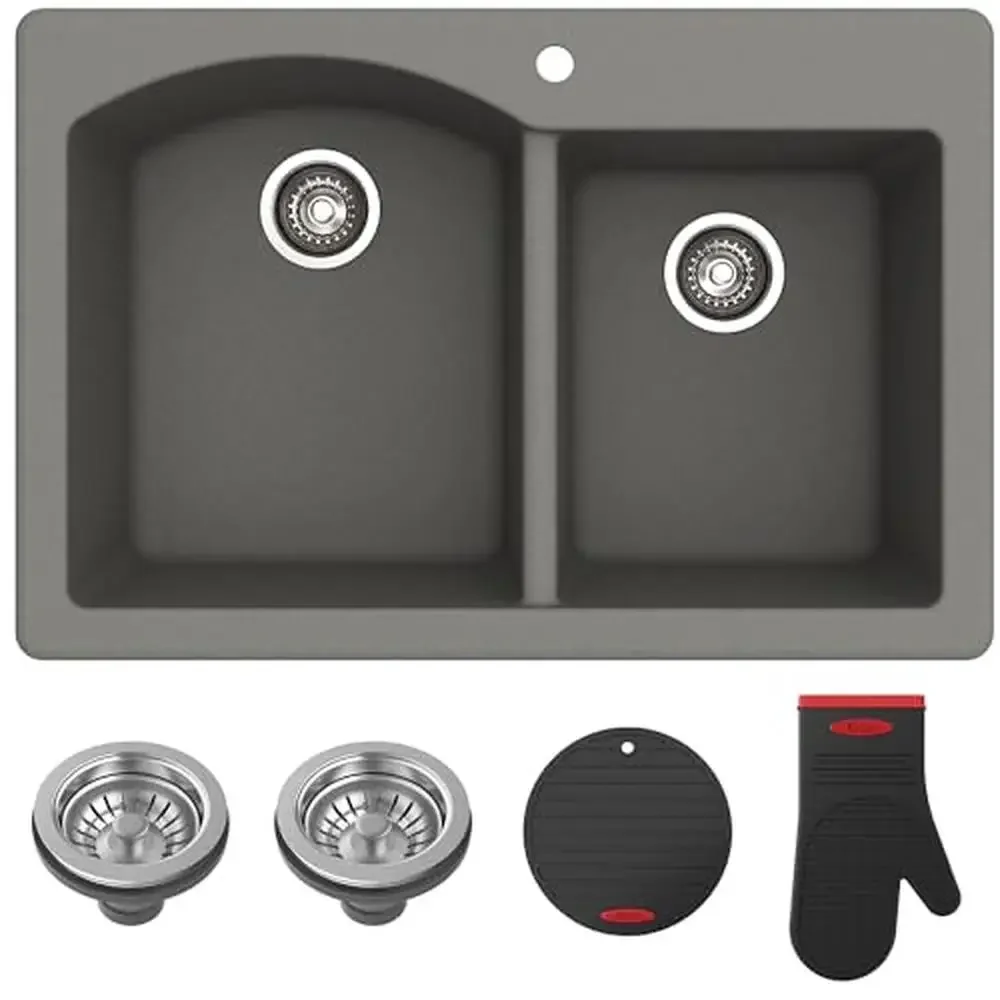 Dual Mount Granite Kitchen Sink 33