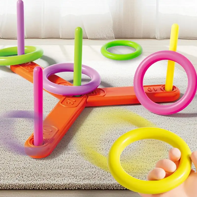 Throw Ring Toy PE Ring Throwing Toss Play Outdoor Toss Round Ring Game For Adults For Speed And Agility Practice