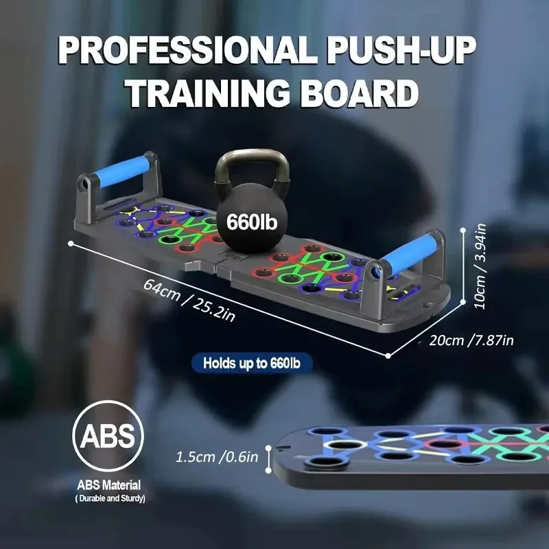 Push-up Board Set Portable Multifunctional Push-up Bar Foldable Fitness Equipment For Chest Abdomen Arms/Back Training gallery 5