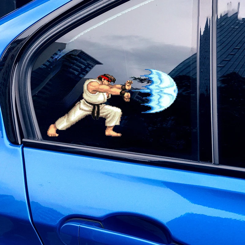 Arcade Fighter Ryu Waterproof Car Sticker Occlusion Scratch Decal Refrigerator Cartoon Car Styling Motorcycle Vinyl Decals