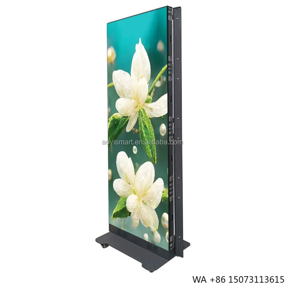 

Portable P1.8 P2 P2.5 Indoor Outdoor LED Digital Poster Screen for Trade Show Store Advertising