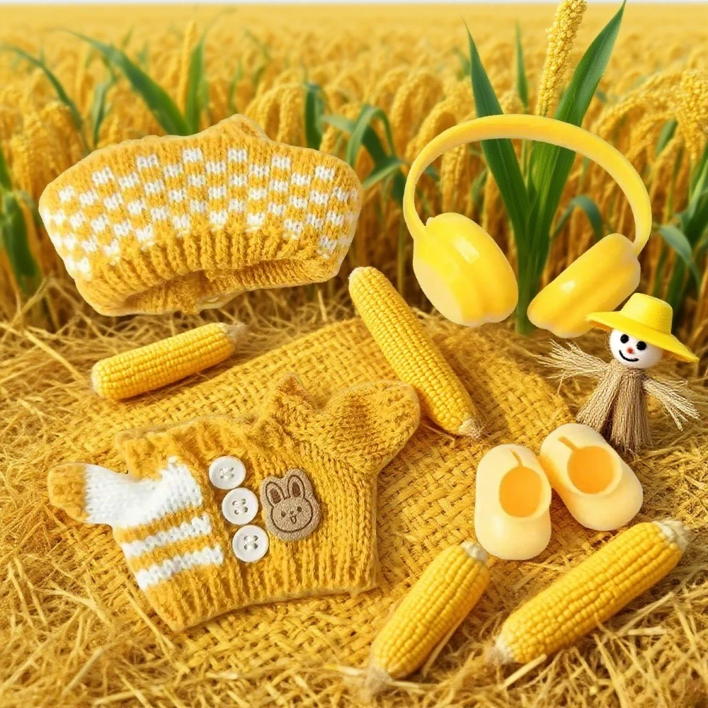 

Doll Sweater Pants Shoes set For labubu Clothes 17 cm Doll Accessories,Toys For Girls,Christmas Festival Birthday Present