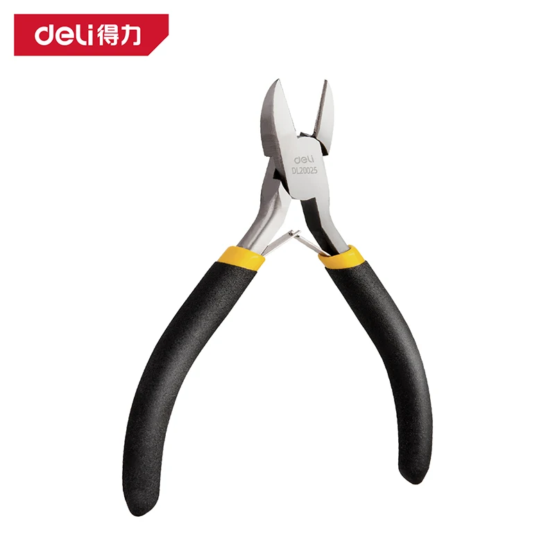

Deli 4inch Diagonal Pliers Universal Wire Cutter Mini Multifunctional Hardware Hand Tools Electrician Wire Cutter