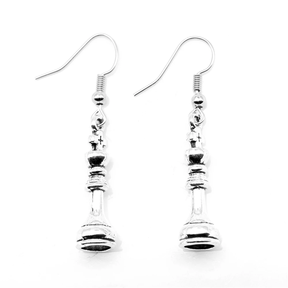 1 Pair 8x26mm Chess Korean Fashion Earrings Christmas Gift