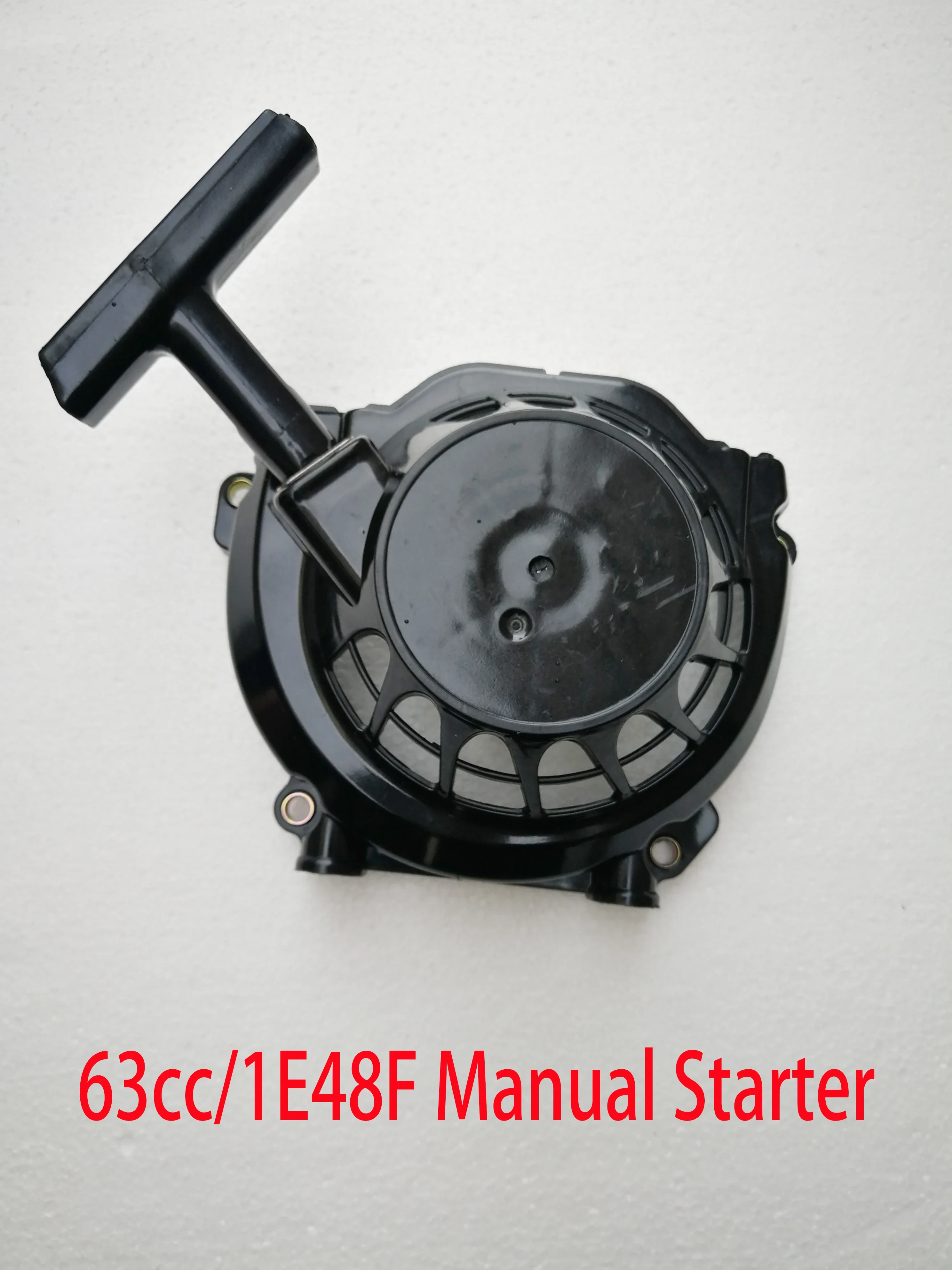 Durable Pro Black Color Manual Puller Starter Recoil  For 2T 63cc 1E48F  Brush Cutter Engine Motor