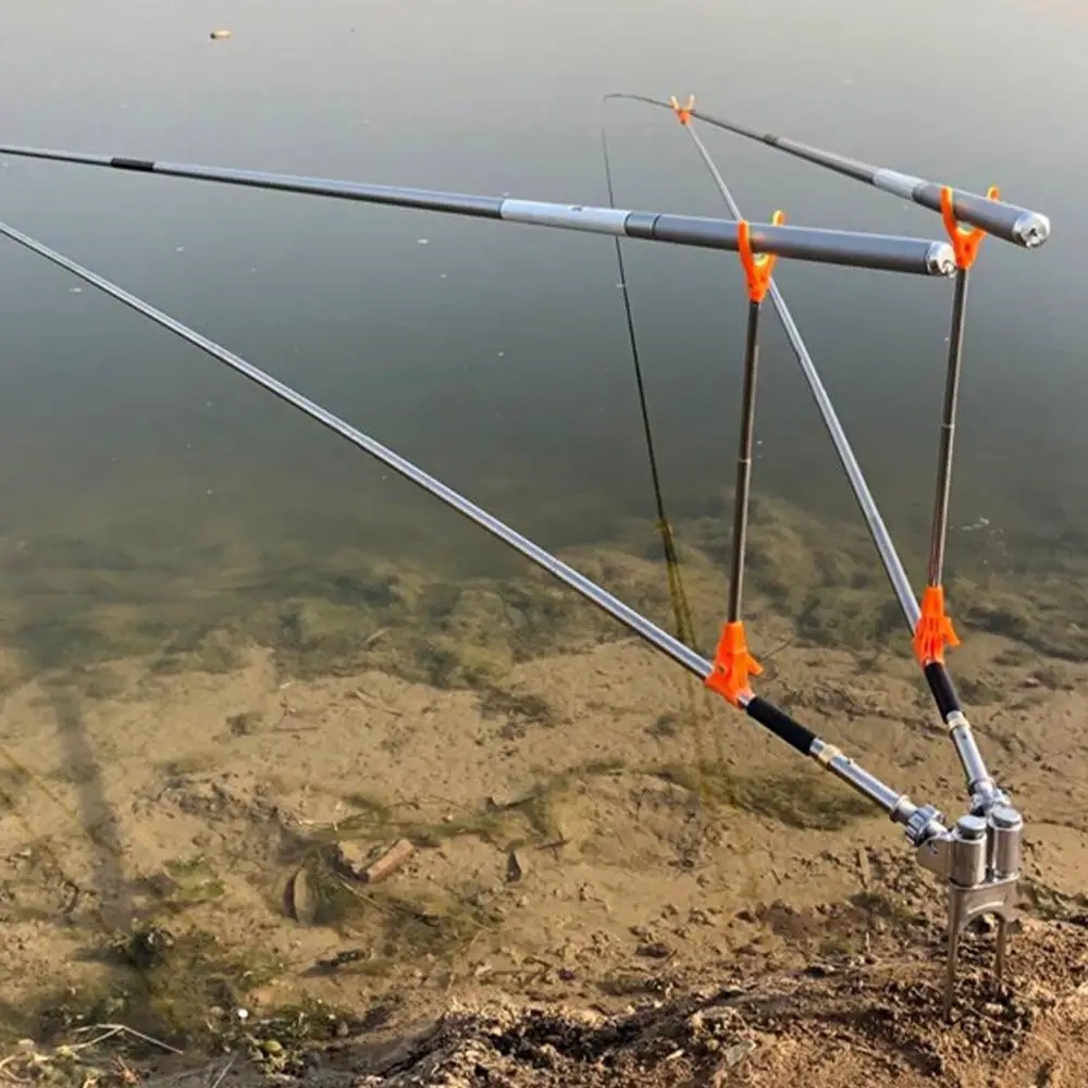 

Ground Fishing Rod Stand Bracket Adjustable Chair Box Fish Rods Holder 1.5-2.4M Foldable Fishing Tool Hand Rod Brackets