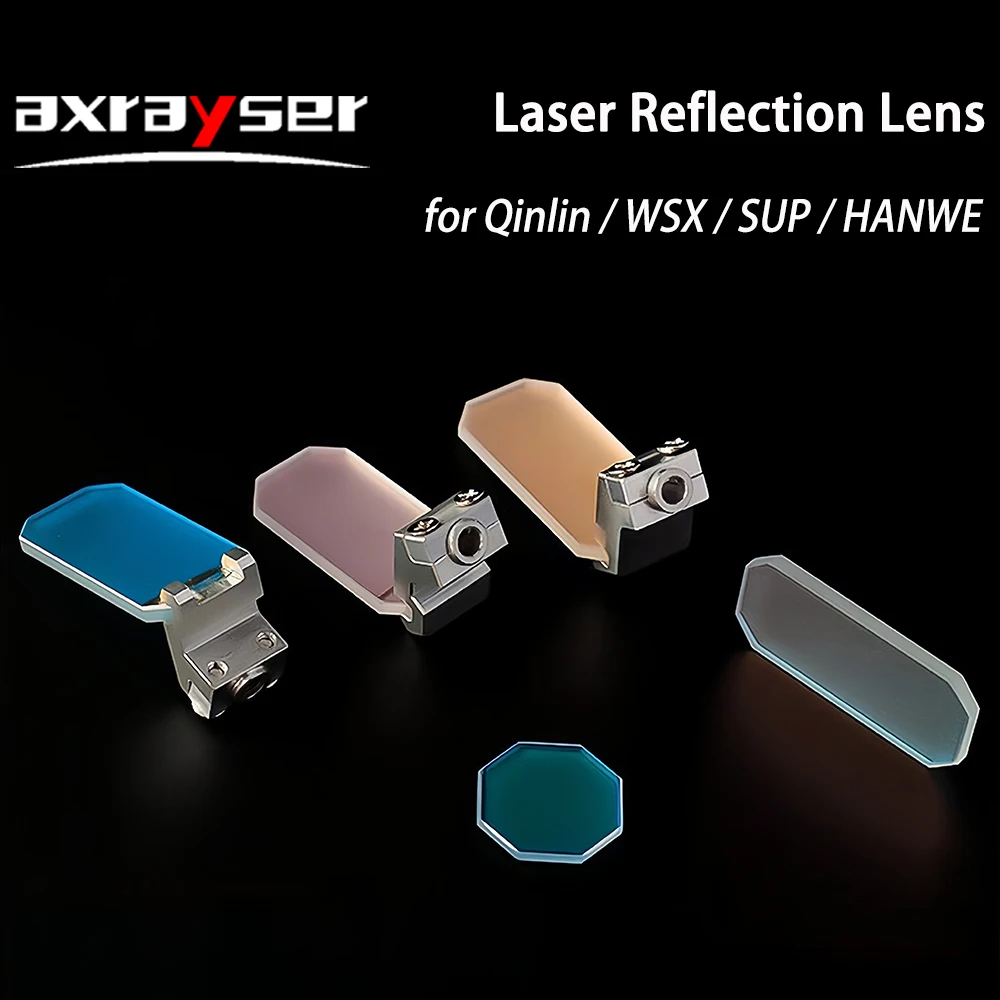 Reflektorspiegel Laser Handgerät 30 x 14 x 2 mm für WSX SUP QILIN HANWEI Schweißer Schneidkopf Kollimation reflektierende Linse mit Halter – Detail 2