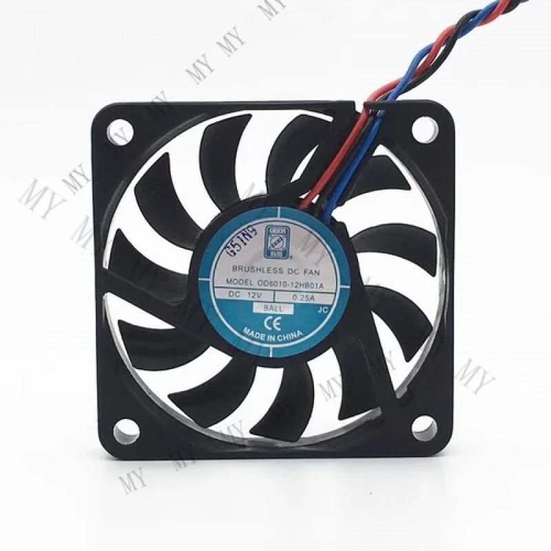 

TT for OD6010-12HB01A 12V 0.25A 3 Line Speed Measurement Ultra-thin CPU cooling Fan