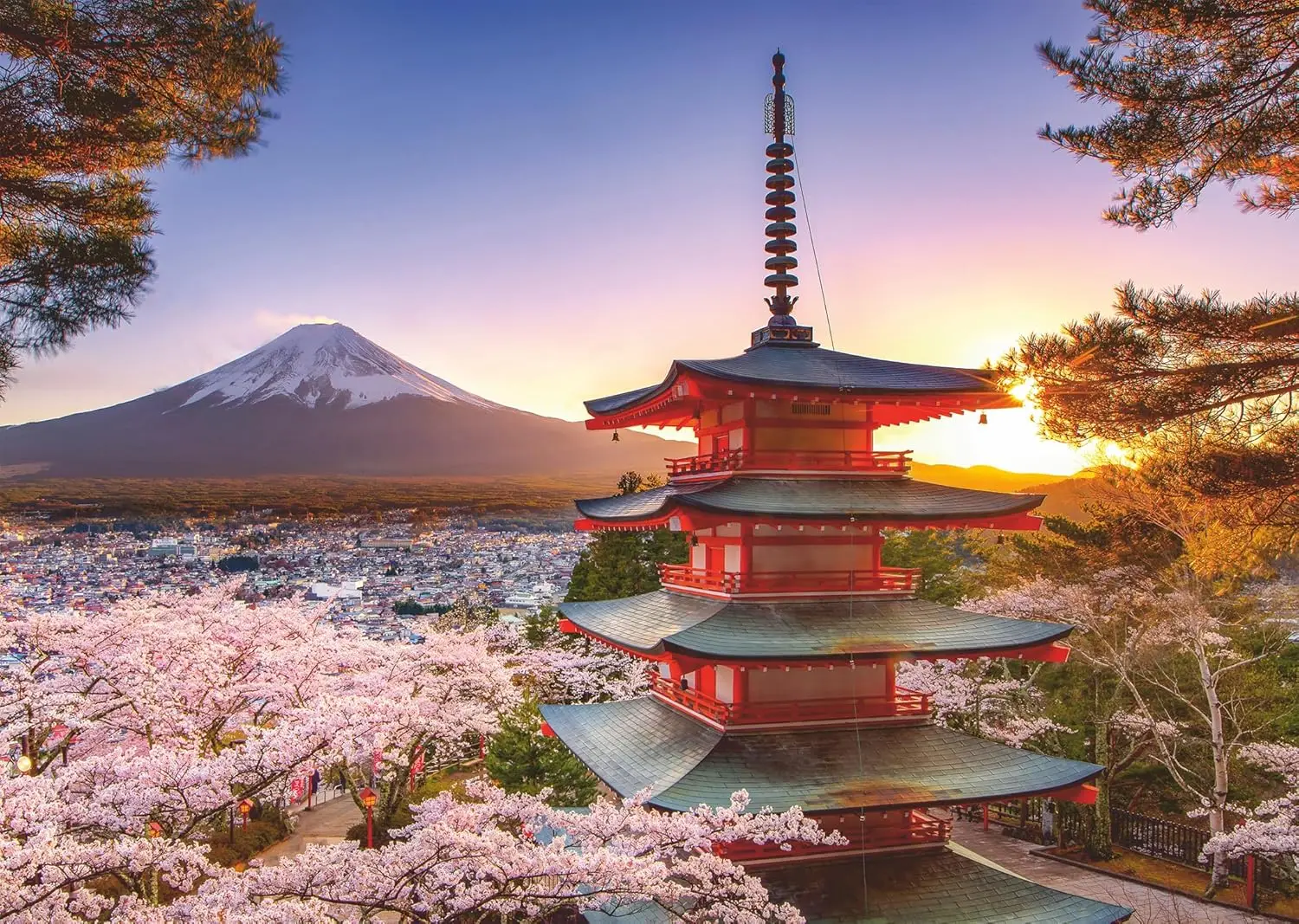 

Cherry Blossom in Japan Landscape Puzzles Wooden Jigsaw Puzzles 120/300/500/1000 Pieces Educational Toys for Adults/Kids Gift