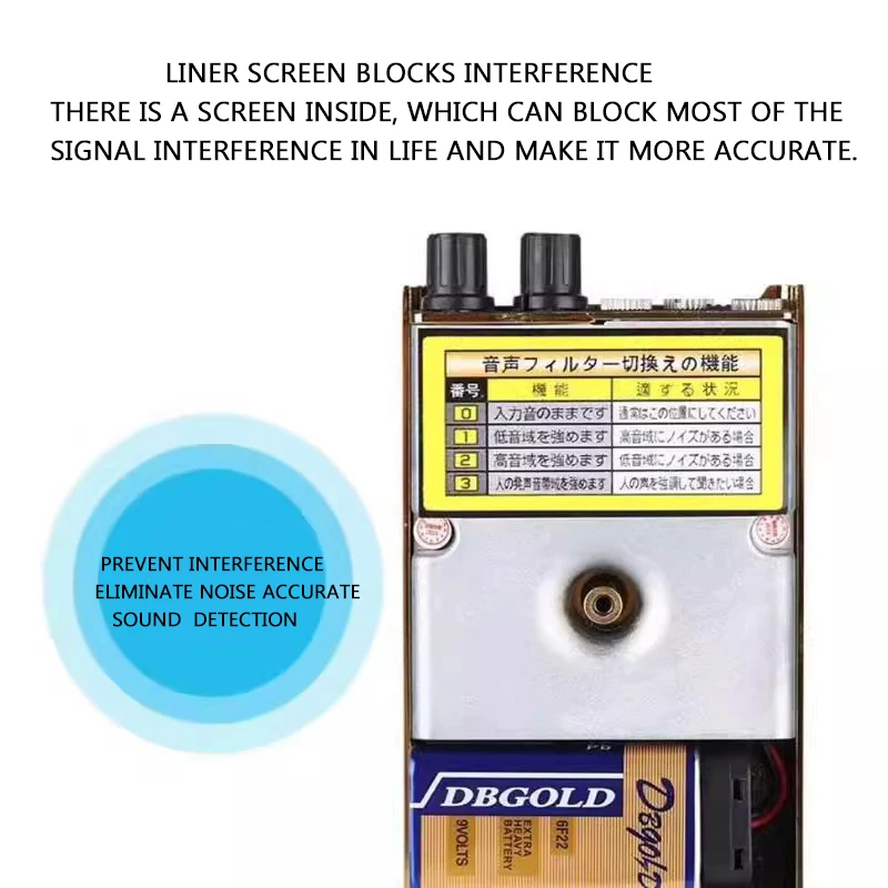 Imagem -06 - Detector de Vazamento de Alta Precisão Detecção de Vazamento de Tubulação de Água de Aquecimento Conjunto de Amplificação de Ruído Anormal do Motor Ouvinte de Áudio F999r