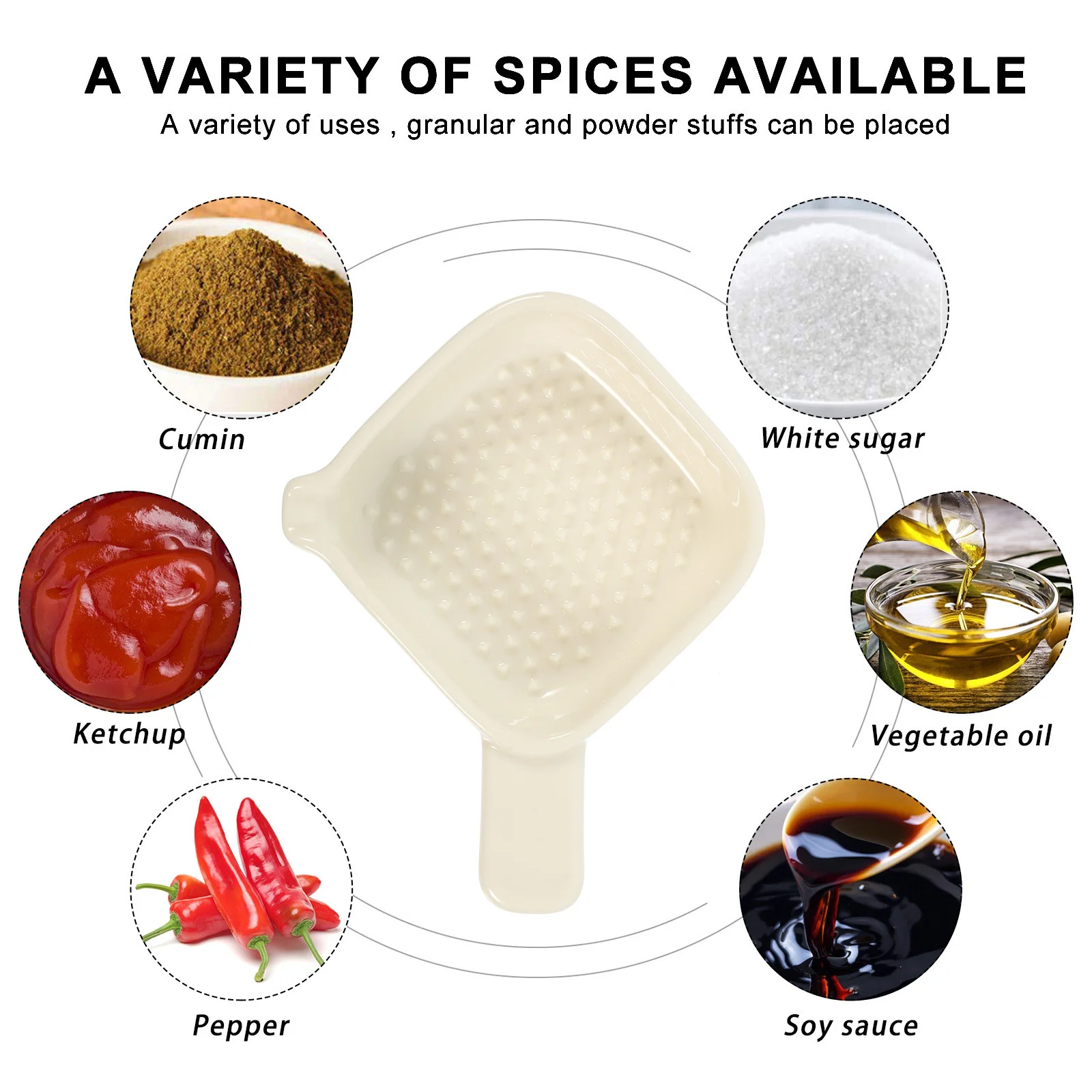 

Seasoning Plate Small Seasoning Dish Convenient Sauce Plate Dipping Dish Ceramic Container Space Saving