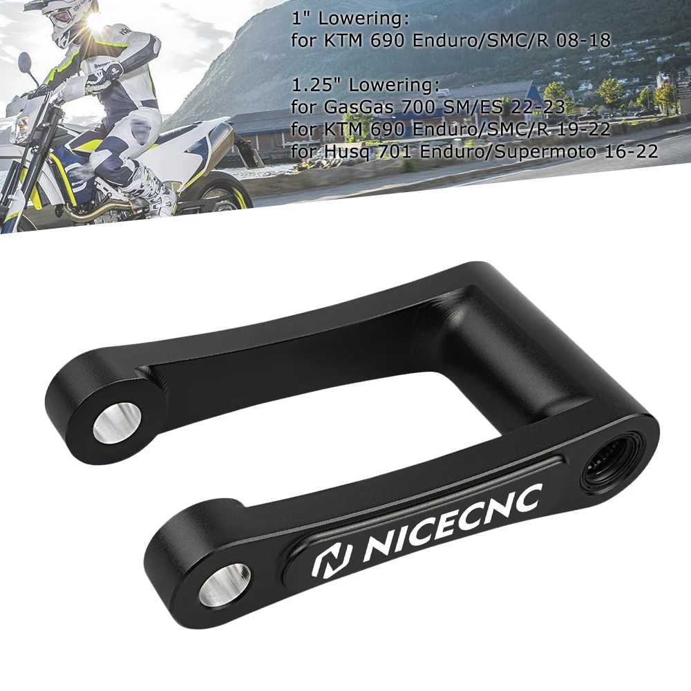 Para KTM 690 Enduro/R 690 SMC/R Enlace de descenso 1 "1,25" Enlace de descenso inferior para Husqvarna 701 Enduro 701 Supermoto 2016-2024