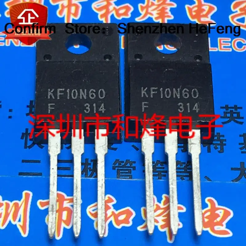 5PCS-10PCS KF10N60 KF10N60F TO-220F 600V 6A   Original On Stock Quicky Shipping