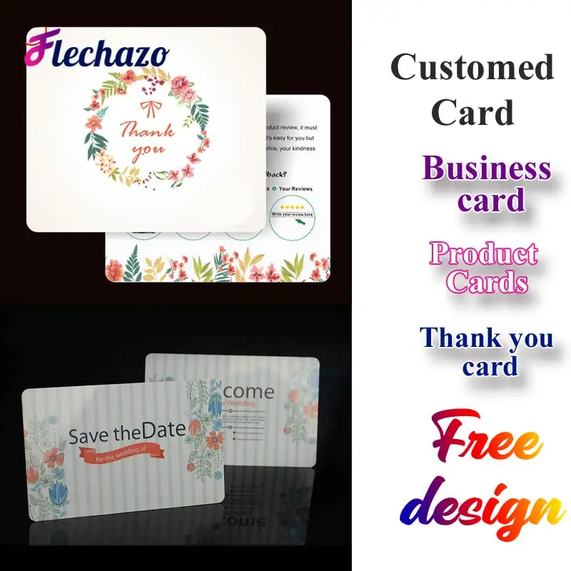 Cheap Customized Double-Sided Printing Business Card 200/500Pcs Paper Greeting Tags Thank You Card Diy Crafts Decoration Card