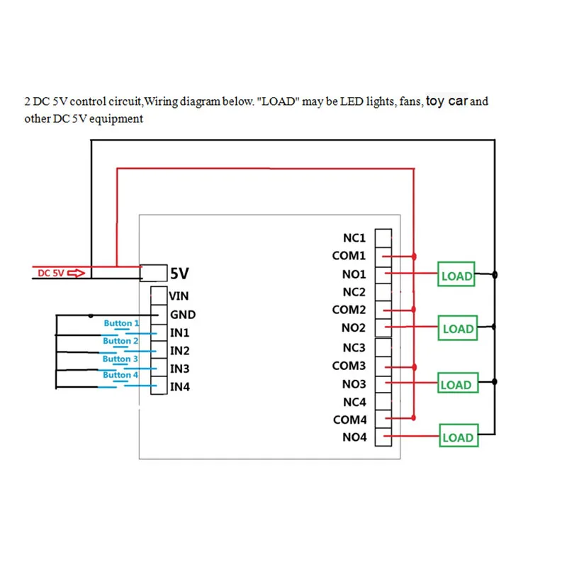 DC 12V 4 Channel Multifunction Cycle Delay Timer Relay Module : Timing Loop Interlock Self-locking Momentary Bistable Monostable