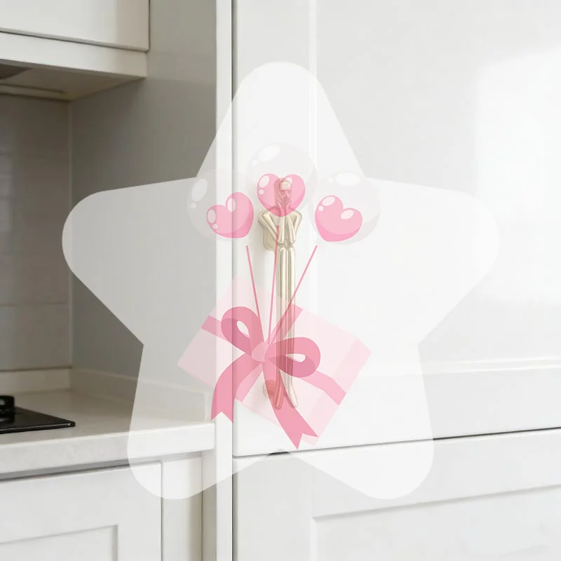 Nordic Modern Creative Humanoid Door Handles Long Drawer Knobs Wear Proof for Living Room Wardrobe Cabinet Cupboard Home Renova