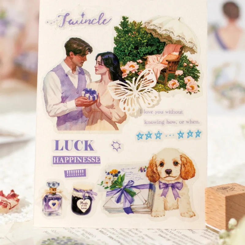 Mr Paper, 1 style 30pcs/bag Romantic Ramblings Series Sticker Book DIY Handbook Decorative Stickers