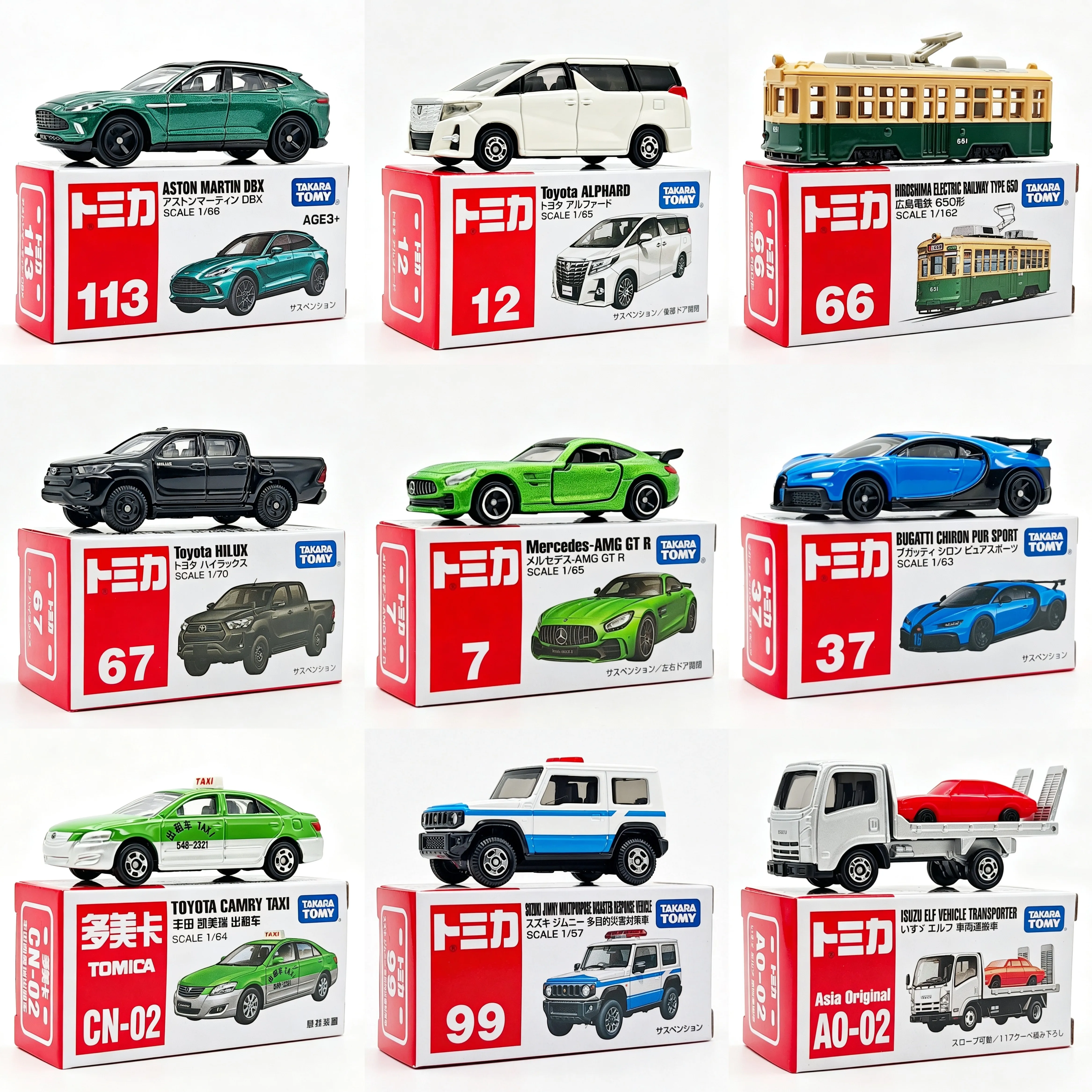 Tomica Diecast Alloy Car Model 1-30 Series GTR Sports Car Truck Transporter Toy Vehicle Collectible Gift For Hobby Display