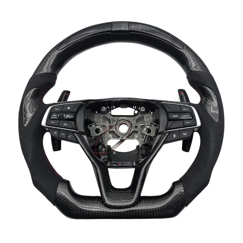 

Горячая продажа, оптовая продажа, углеродное волокно, алькантара, светодиодный руль для Honda Accord, руль автомобиля