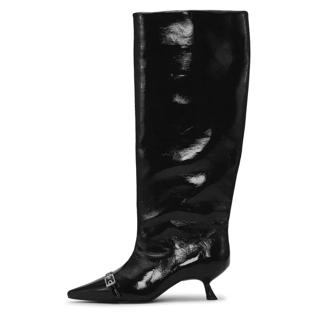 2026 Brown Long Boots Autumn and Winter New Low-heel Knee-high Boot Foreign Trade Large-size Shoes Boots Women Zapatos De Mujer
