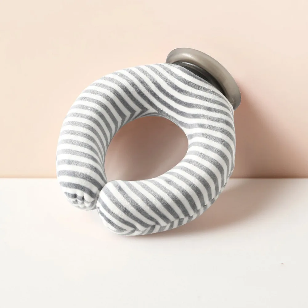 

PVC U-shaped Neck Hot Water Bag Portable Knitted Cover Hot-water Bag Neck Support Reusable Neck Protector Home Use