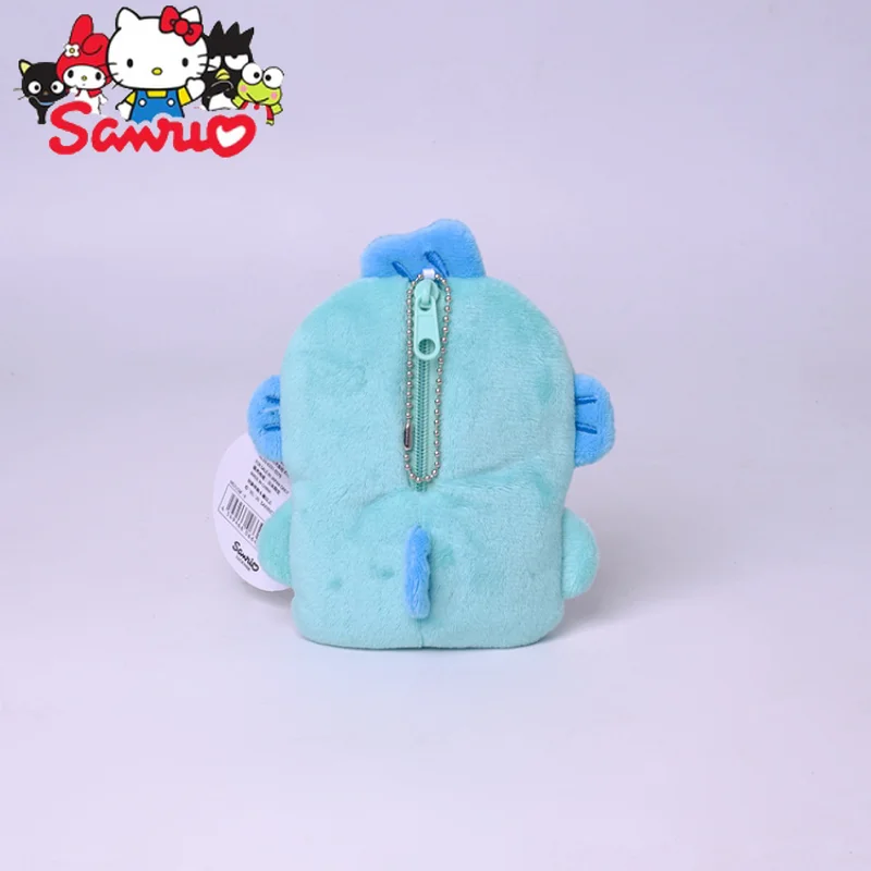 Giapponese Sanrio Hangyodon portamonete portamonete borsa da polso di grande capacità brutto portachiavi testa di pesce regali di compleanno bambino