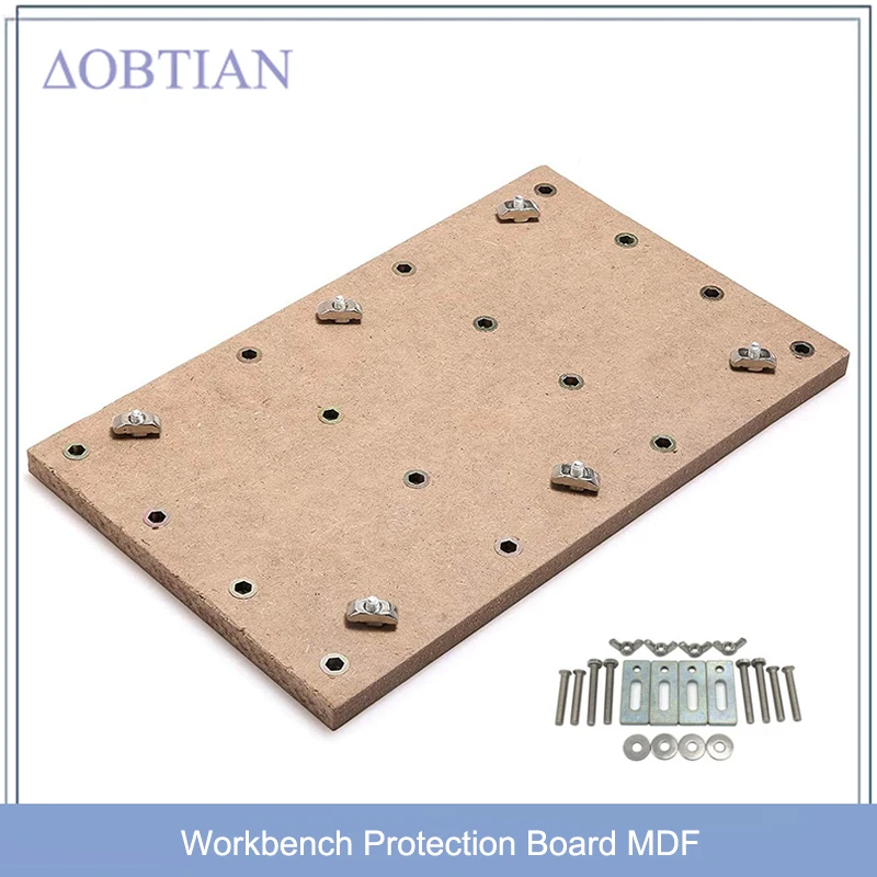 Workbench Protection Board MDF Spoilboard with M6 Holes Accessories For CNC 3018 MAX /3018 Pro/3020 Plus Engrave Machine