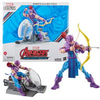 Hasbro Marvel Legends The Avengers 60th Anniversary Hawkeye with Sky-Cycle 6-Inch Action Figure and Vehicle Toy Birthday Gift